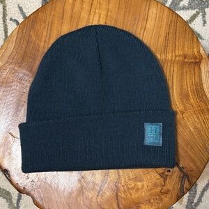 Topo Designs Dark blue Knit Beanie pond blue